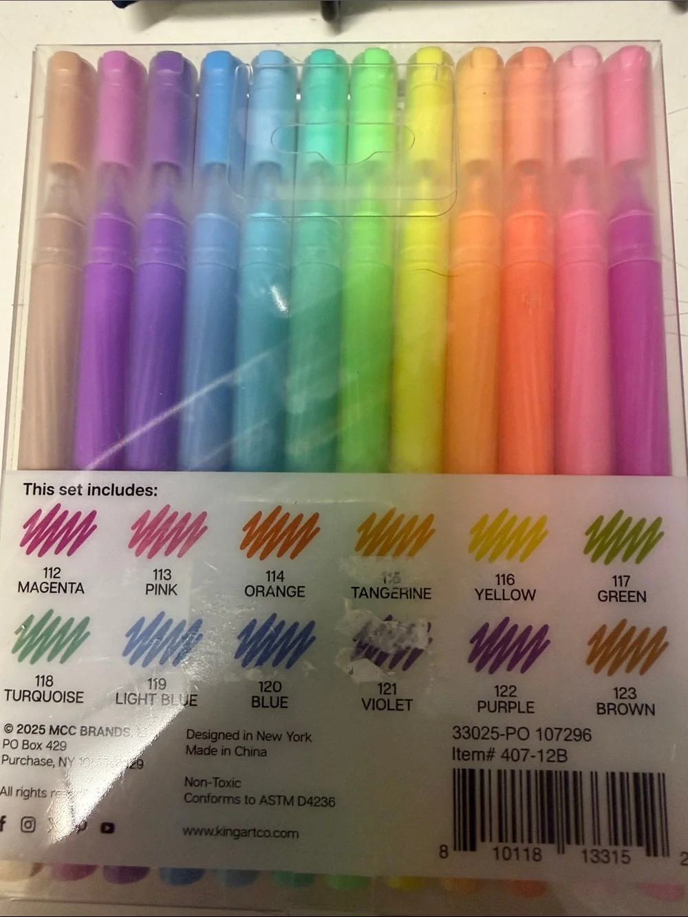 Rifle Paper Co. Navy Journal with Kingart 12 gel pens